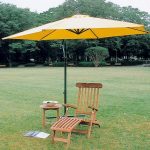 Garden parasol sunshade parasol garden umbrellas umbrella arm type 1 yellow  garden furniture