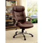 Furniture of America Galveston Contemporary Office Chair with Casters and  Padded Armrests