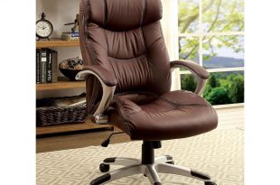 Furniture of America Galveston Contemporary Office Chair with Casters and  Padded Armrests