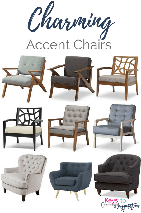 Get the Modern Classic look for less! Affordable Charming Accent Chairs for  your home.