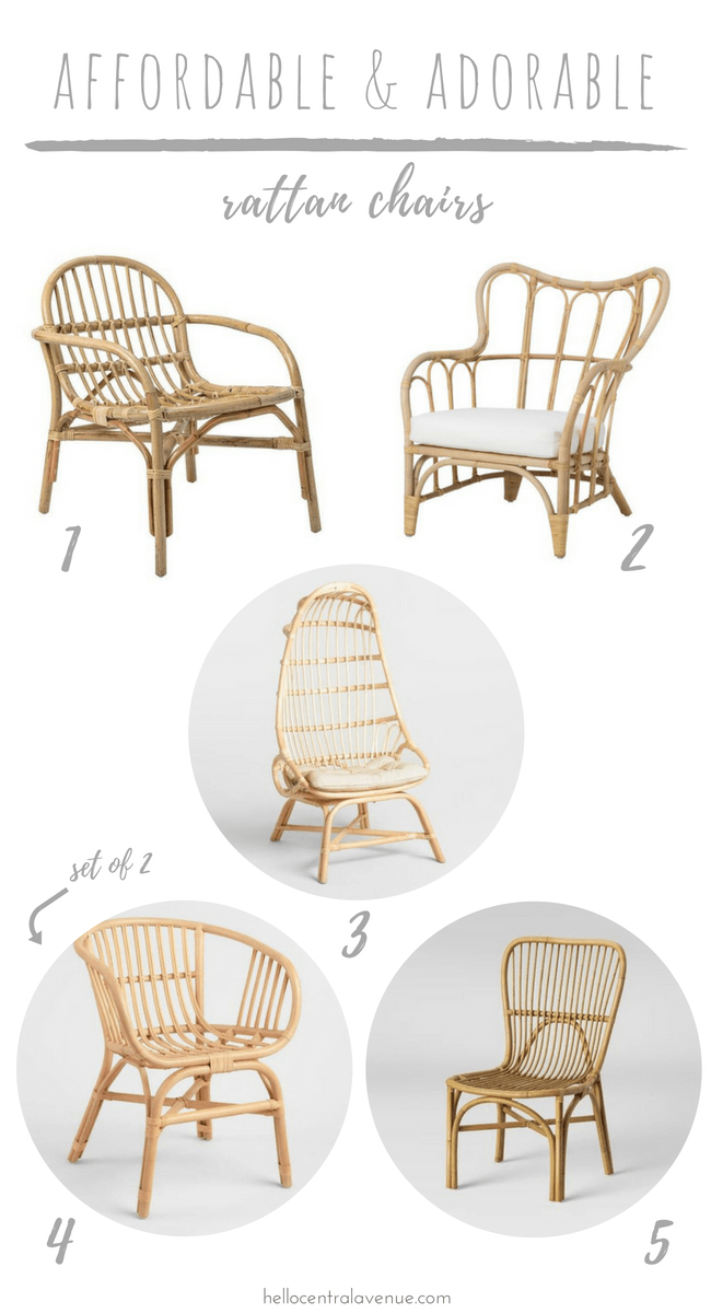 Check out these affordable and adorable rattan chairs! Get the look of  Serena and Lily