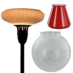 Glass Lamp Shades - Fitter Glass Shades - Dishes - Reflectors - Floor Lamp