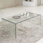 Tangkula Glass Coffee Table Modern Home Office Furniture Clear Tempered  Glass End Table International Occasion Tea
