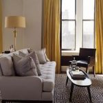 Grey and gold living room
