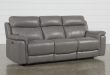 Dino Grey Leather Power Reclining Sofa W/Power Headrest & Usb (Qty: 1)  has been successfully added to your Cart.