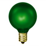 15W - Emerald Green G16.5 Bulb - Candelabra