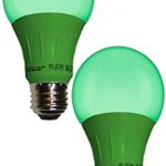 Sleeklighting LED A19 Green Light Bulb, 120 Volt - 3-Watt Energy