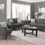 Simple Relax Stansall 3 Pcs Grey Linen Like Sofa Couch Set - Walmart.com