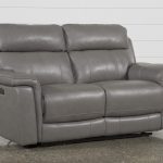 Dino Grey Leather Power Reclining Loveseat W/Power Headrest & Usb (Qty:  1) has been successfully added to your Cart.