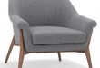 Charlize Occasional Chair Grey - Back. Create New Wish List