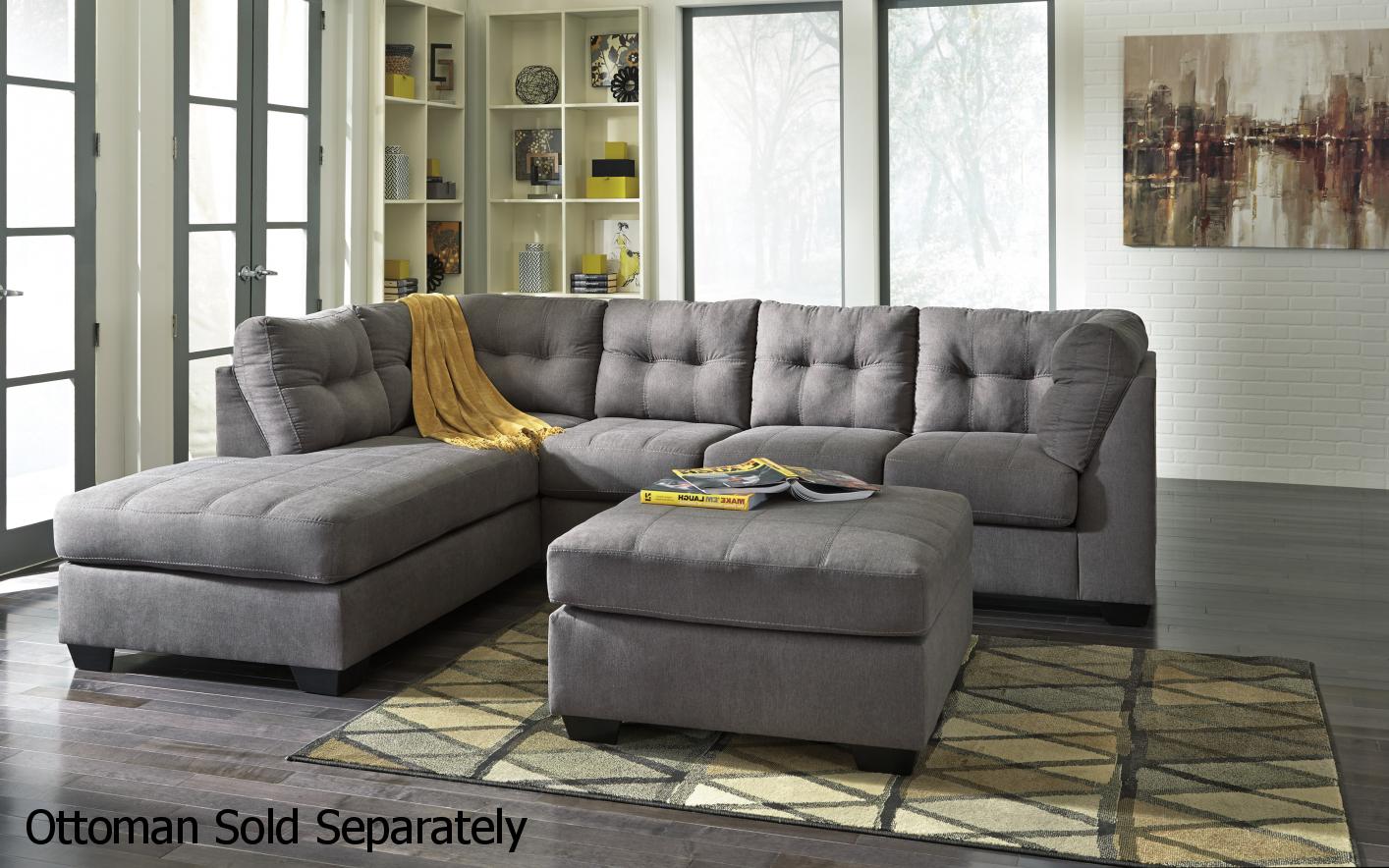 Grey Fabric Sectional Sofa - Steal-A-Sofa Furniture Outlet Los Angeles CA