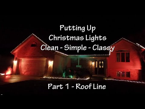 Installing Christmas Lights on Your Roof Line And House - YouTube