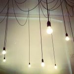 Hanging light bulbs on wires. #decor #style #home #ceiling | lights