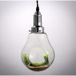 American Creative Pendant Lights Glass Vase Plant Hanging Light Bulb