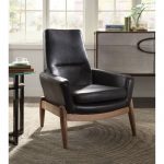 Corrigan Studio Avis Faux Leather Upholstered Wooden High Back Armchair |  Wayfair