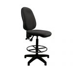 HIGH BACK BLACK DRAUGHTSMAN OFFICE HIGH COUNTER CHAIR