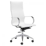 Elegant Modern High Back Adjustable Office Chair - White - ZM Home : Target