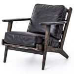 Mid-Century Modern Brooks Leather Lounge Chair