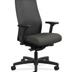 HON Ignition Mid-Back Task Chair Centurion Iron Ore Color Adjustable Arms  Front Side View