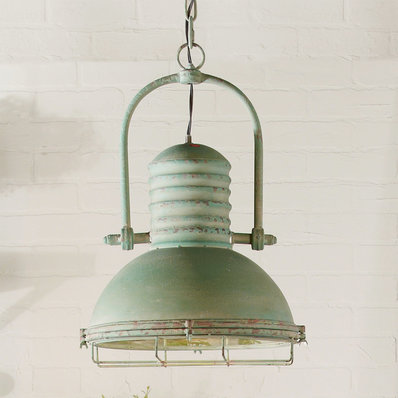 Industrial Pendant Lighting | Pulley & Cage Designs - Shades of Light