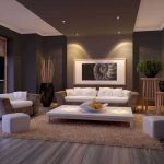 living room with light design