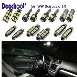 deechooll 10pcs Car Interior lights for VW Scirocco 3R,Canbus Car
