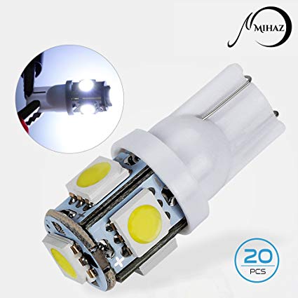 Amazon.com: MIHAZ T10 Car Interior Led Light Bulb 194, White