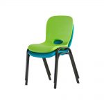 Lifetime Lime Green Stacking Kids Chair (Set of 4)