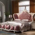 bedroom furniture luxury king size bed french style furniture-in