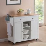 Shop Copper Grove Dunraven White Modern Kitchen Island Cart - Free Shipping  Today - Overstock - 20543339