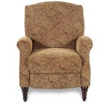 Traditional Tapestry-Patterned 32" High-Leg Recliner
