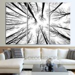 Large Wall Art Canvas Prints - Dry Tree Branches Wall Art Canvas