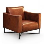 Leather armchair with armrests ONDA | Leather armchair by Oliver B.