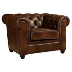 Keswick Tufted Leather Armchair - Abbyson Living