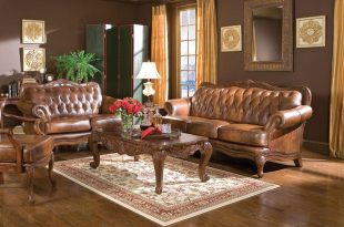 Victoria Brown Leather Sofa and Loveseat Set - Steal-A-Sofa Furniture  Outlet Los Angeles CA