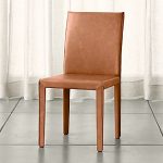 Folio Whiskey Brown Top-Grain Leather Dining Chair