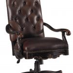 Hooker Furniture Grandover Tufted Leather Executive Office Chair with Tilt,  Swivel and Pneumatic Seat Height Adjustment