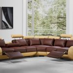 Your bookmark products. 4087 Modern Leather Sectional Sofa With Recliners