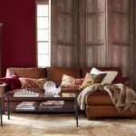 Turner Square Arm Leather Sofa With Chaise Sectional