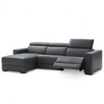 Furniture Nevio 3-pc Leather Sectional Sofa with Chaise, 1 Power  Recliner and Articulating