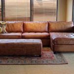 Traveller Location: Phoenix 100% Full Aniline Leather Sectional Sofa with Chaise  (Vintage Amaretto): Home & Kitchen