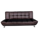 LPD Vogue Leather Sofa Bed in Brown FOL077968