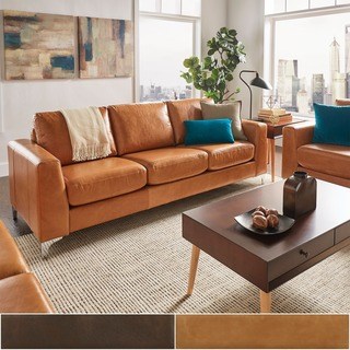 Buy Leather Sofas & Couches Online at Overstock | Our Best Living Room Furniture  Deals