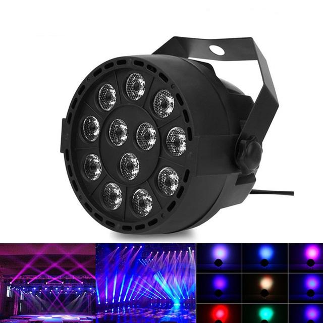 2019 Portable Mini Stage Par Lamp 8CH 12 LEDs RGBW Color Mixing Led