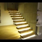 Stairs LED Lighting - Linear LED lights in the stairs - YouTube