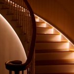 Beautiful indirect stair lighting using LED strip lights! It's both