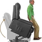 Merax Power Recliner and Lift Chair in Black PU leather Lift Recliner Chair,  Heavy Duty