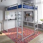 Amazon.com: DHP Abode Full-Size Loft Bed Metal Frame with Desk and