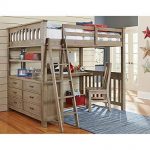Amazon.com: NE Kids Highlands Full Loft Bed with Desk in Driftwood