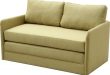 Traveller Location: Sleeper Loveseat - Convertible to Full Size Small Sofa Bed -  Contemporary Upholstered Two Seat Furniture (Yellow/Green): Kitchen & Dining